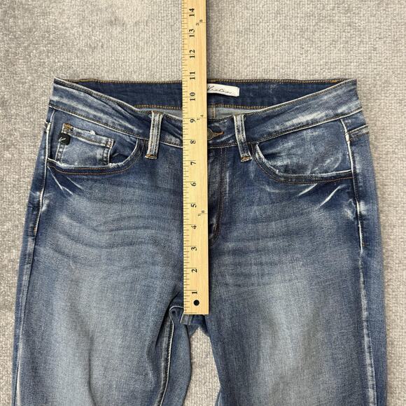 KanCan Jeans Womens 9/28 Blue Medium Wash Stretch Skinny Denim Pants Casual - Picture 7 of 11